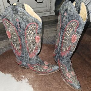 Embroidered Western Cowboy Boots